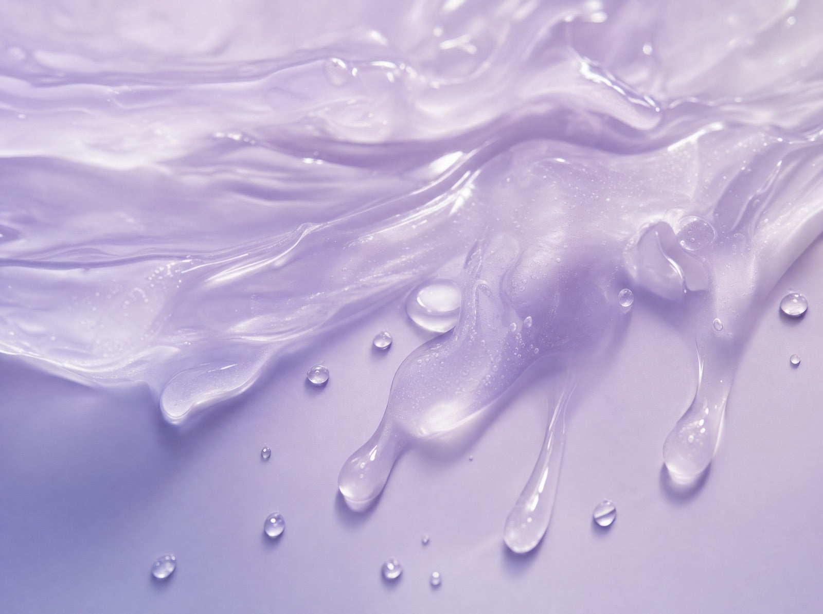 Pale lavender jelly cream texture